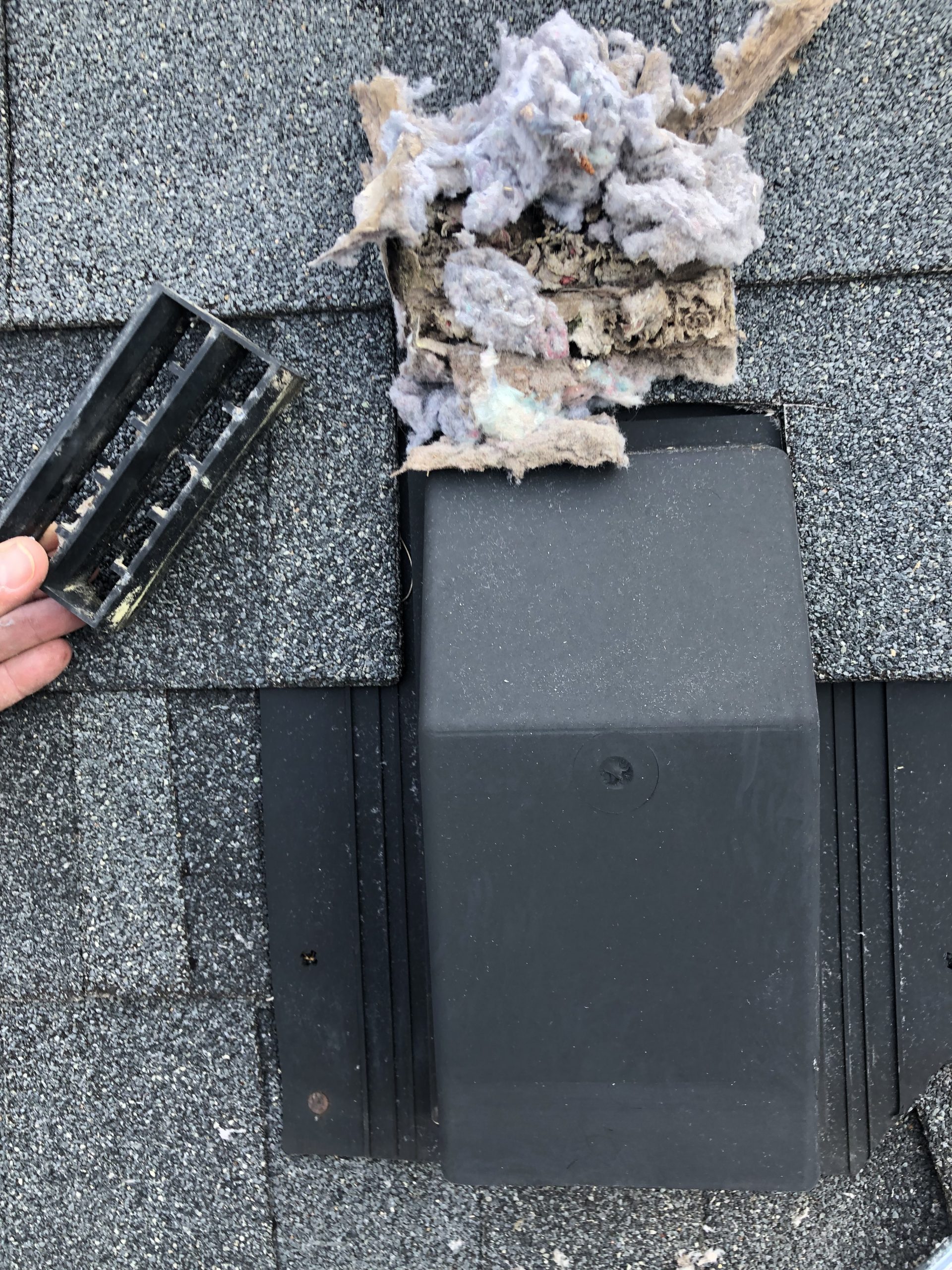 clogged roof vent